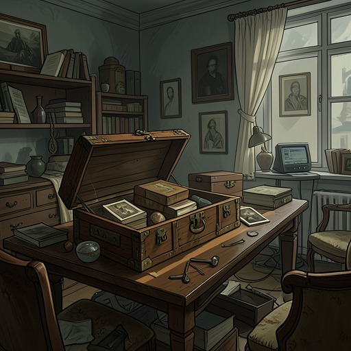 The Family House and Its Objects from "The Hummingbird". This subplot follows Marco’s effort to preserve, catalogue, and finally reclaim the material traces of his family and especially his mother’s photographic life.