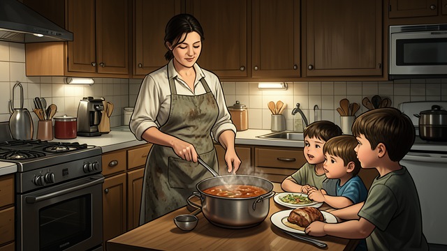 Food as Competence from "Chanson douce". Feeding the Household A caregiver’s craft Louise cooks meals that the children eat and that Paul praises.
