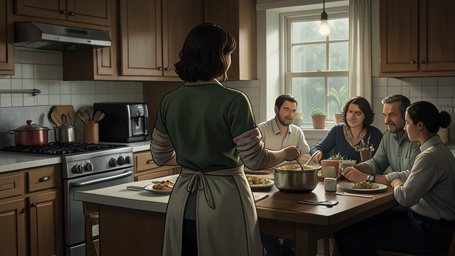 Dinner Without the Worker from "Chanson douce". Praise and Exclusion The cook is applauded Louise’s dishes draw admiration, and Paul presents her as the family’s exceptional nanny.