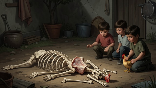 The Chicken as Protest from "Chanson douce". An Object Made Charged Refusal to discard After Myriam throws away unsafe chicken, Louise has the remains carefully cleaned and leaves the carcass where the…