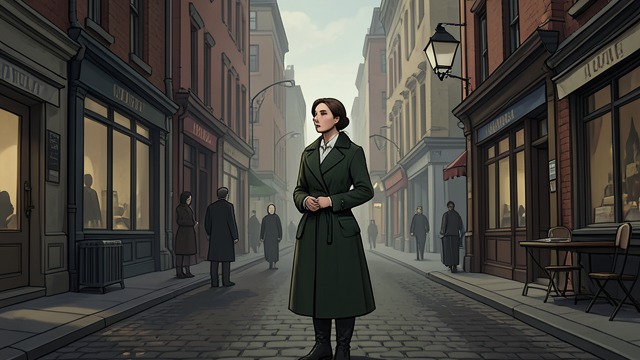 The Image Breaks from "Chanson douce". A Family Without Its Caregiver Louise seen elsewhere Myriam glimpses Louise alone in the city and suddenly recognizes that she has a life beyond the household.