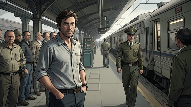 The Father Left Behind from "Chanson douce". A Return to Catastrophe A police encounter Paul returns from a trip and is met at Gare du Nord by an officer, who delays telling him what has happened.