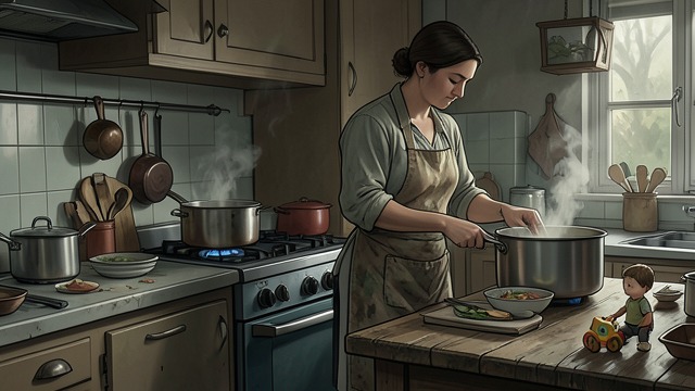 Competence Repeats from "Chanson douce". A Familiar Role Caregiving renewed Louise again organizes children’s meals, sleep, play, and safety.
