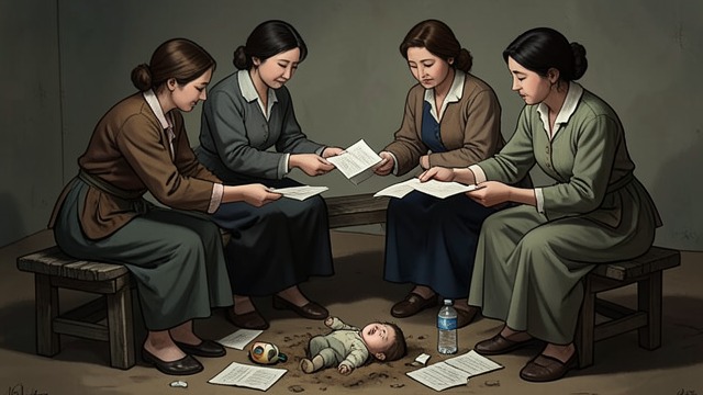 The Workers’ Square from "Chanson douce". A Collective World of Care Nannies meet and exchange news At the square, caregivers share job leads, complaints, and information about employers.