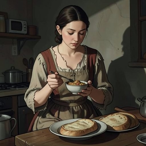 Food, Scarcity, and Care from "Chanson douce". Food moves from Louise’s history of deprivation into her caregiving, becoming both a language of affection and a site of conflict.