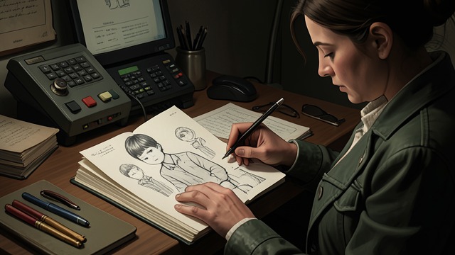 A Stranger in the Sketches from "Even If This Love Disappears From the World Tonight". An Unrecognized Face A discovery in hiding Maori finds a sketchbook behind her bookcase, filled with drawings of a kind-looking boy.