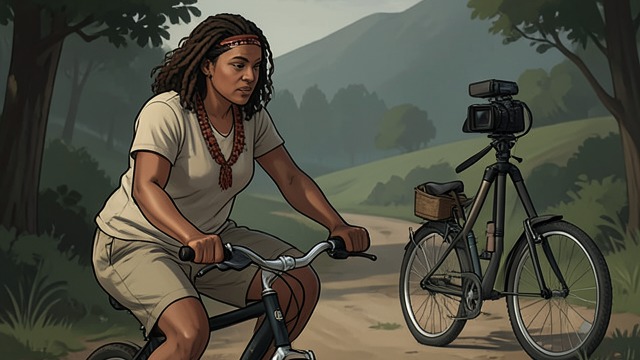 The First Bicycle Sketches from "Even If This Love Disappears From the World Tonight". Experience Becomes Practice A day recorded twice Maori writes about the exhilaration of riding a bicycle with Tooru and keeps a video.