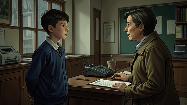 The Extortion Exposed from "Even If This Love Disappears From the World Tonight". Shimokawa Acts A protective decision Shimokawa reports the bullies' extortion to the teachers and guidance counselor.
