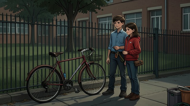 The Bike Found from "Even If This Love Disappears From the World Tonight". An Unlikely Adventure Searching the school lot Maori and Tooru look for an abandoned bicycle so they can ride together.