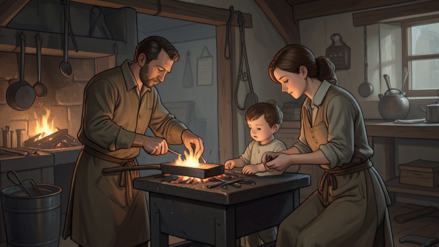 A Life of Care from "Great Expectations". A Life of Care Shared responsibilities Joe works the forge and helps raise Pip, while Mrs. Joe manages the household.