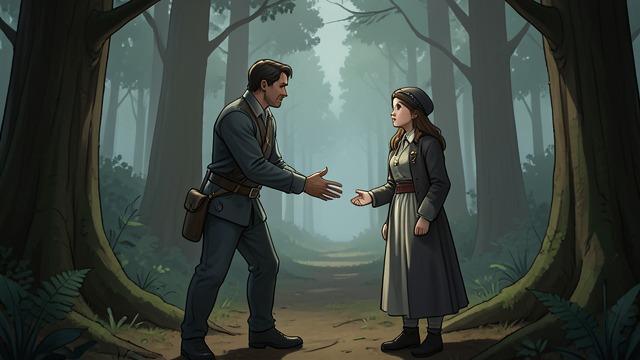 The Asked-for Return from "Ronja, the Robber's Daughter". A Father Changes Course Invitation Matt finds Ronia and asks her with all his heart to come home.