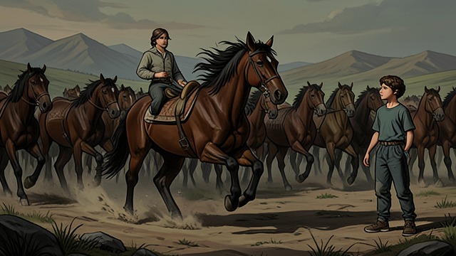 Returning to the Wild from "Ronja, the Robber's Daughter". A Relationship Loosens Release Lia rejoins the herd and no longer comes whenever the children call.