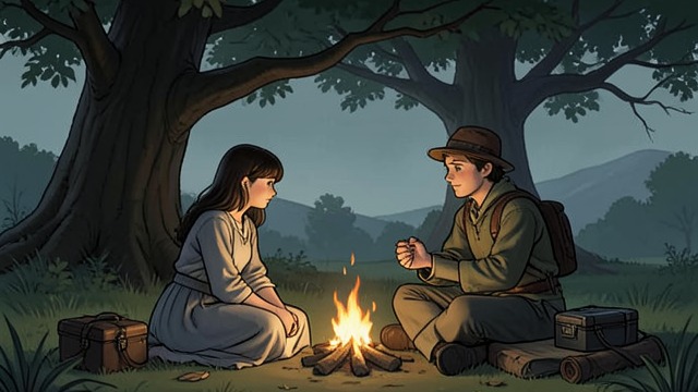 A Home in the Woods from "Ronja, the Robber's Daughter". A Chosen Household Departure Ronia leaves Matt’s Fort and makes a home with Birk at Bear’s Cave.