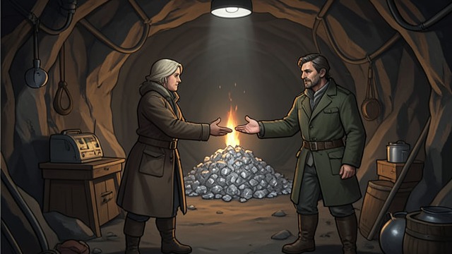 A Livelihood Beyond Plunder from "Ronja, the Robber's Daughter". The Mine as Alternative Possibility Ronia shares the silver-mine secret with Birk, and they imagine becoming miners.