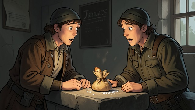 Bread and Salt from Home from "Ronja, the Robber's Daughter". Relief and Connection Supplies Little-Snip brings bread and salt from Lovis just as the children are running short. Their pleasure is immediate and profound.
