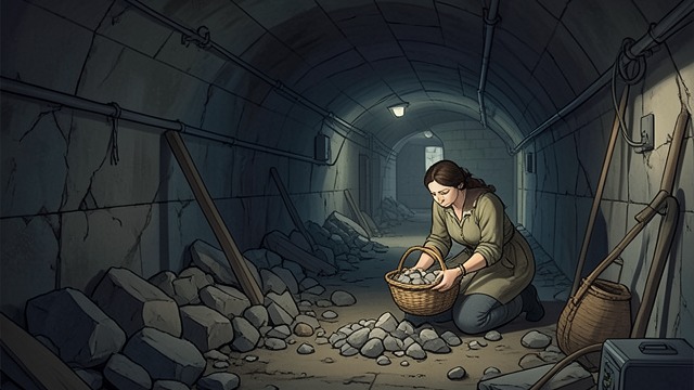 A Passage Underneath from "Ronja, the Robber's Daughter". The Buried Route Collapse The lightning strike also caused the underground passage to cave in.