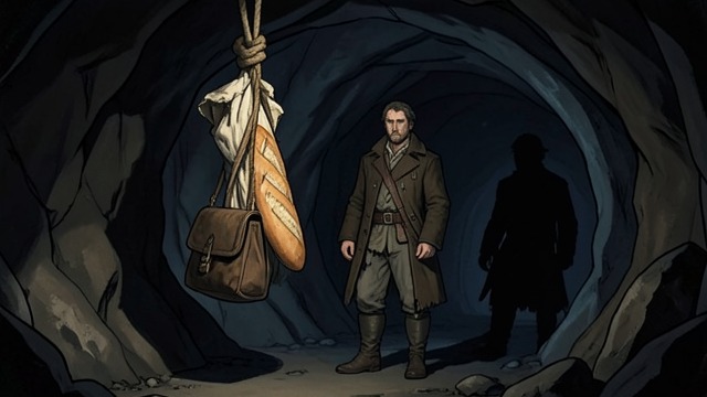Food Given in Secret from "Ronja, the Robber's Daughter". Rescue Through Sustenance Hunger Birk’s family faces dwindling food, and Ronia brings bread and supplies through the underground passage.