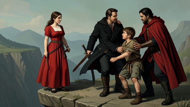 The Hostage Crisis from "Ronja, the Robber's Daughter". The Feud Enters the Family Leverage Matt captures Birk to force Borka out. Ronia rejects this use of a person as property and breaks with her father.