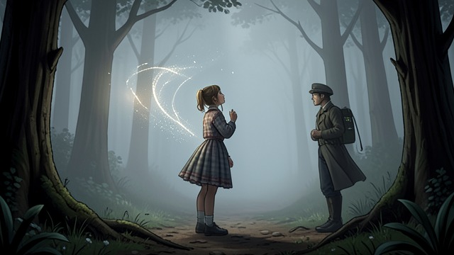 The First Enchantment from "Ronja, the Robber's Daughter". A Voice Off the Path Attraction Ronia hears a beautiful song in thick mist and feels it drawing her away from the trail.