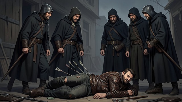A Wound Raises the Stakes from "Ronja, the Robber's Daughter". Retaliation Threatened Clash A dispute over stolen goods ends in arrows, leaving Bumper badly wounded.
