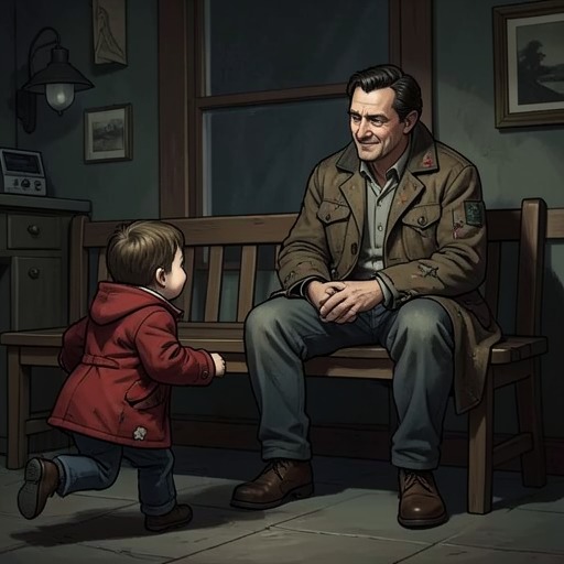 Noddle-Pete’s Final Legacy from "Ronja, the Robber's Daughter". This flow follows Noddle-Pete from old companion and comic observer to mentor whose final secret offers the children another future.
