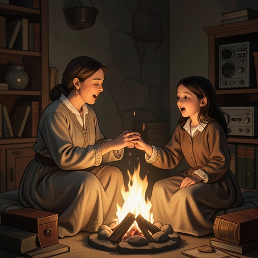 Ronia and Lovis’s Quiet Bond from "Ronja, the Robber's Daughter". This flow traces the mother-daughter connection carried through songs, practical care, separation, and a patient reunion.