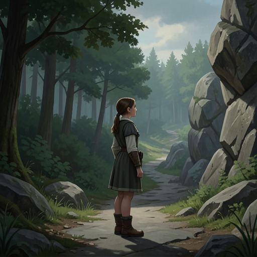 A Child’s Place in Two Families from "Ronja, the Robber's Daughter". This flow traces how Ronia’s loyalties move from unquestioned home life through rupture toward a family arrangement that makes room for Birk.