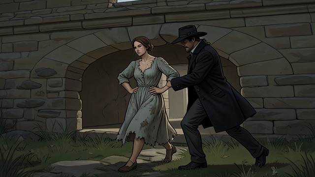 Resistance at the Stile from "Uncle Silas". Resistance at the Stile A Forced Route Madame de la Rougierre tries to drag Maud toward Church Scarsdale.