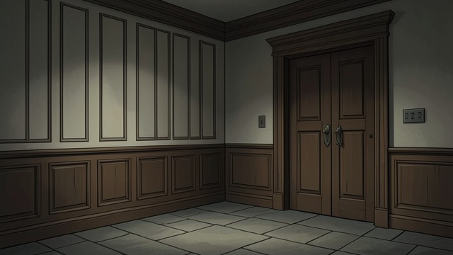 恐惧化作牢笼,《西拉斯叔叔》中的场景。查克房间 暴力之地 莫德认出一间与汤姆·查克之死有关的房间,感到旧日丑闻沉沉压在荒废的建筑之上。 环境发出警告 剥去护墙板的房间和封闭的庭院让历史变得触手可及,使她逐渐明白,巴特拉姆的秘密背后或许是人为的行径,而非超自然力量。