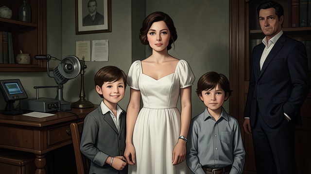 The Mother’s Bracelet from "The Lying Life of Adults". The Mother’s Bracelet A photographed origin Nella shows Giovanna Trada an old photograph of Andrea and Vittoria beside Enzo and their mother.