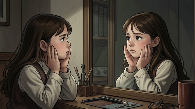 The Mirror’s Inventory from "The Lying Life of Adults". The Mirror’s Inventory Features under suspicion Giovanna Trada begins examining herself for evidence of Vittoria.