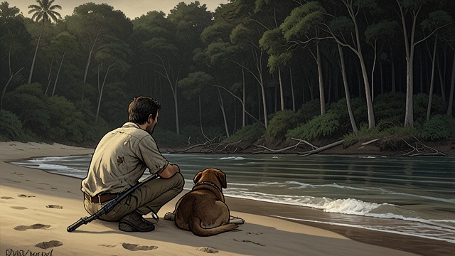 The Island Together from "Kensuke's Kingdom". Companionship After the Wreck A shared survival Michael wakes on the island with Stella alive beside him.