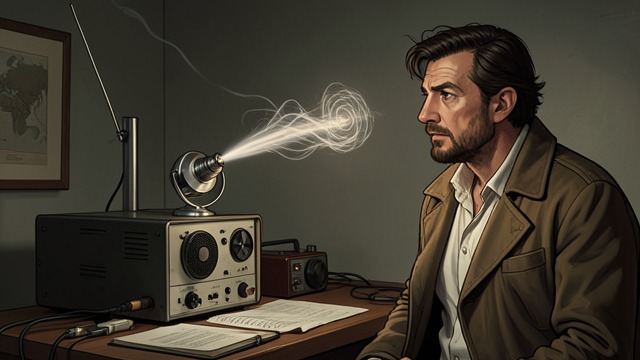 News on the Radio from "Kensuke's Kingdom". A Family Presumed Lost The broadcast from Nagasaki Aboard his damaged warship, Kensuke hears that an atomic bomb has fallen on his home city.
