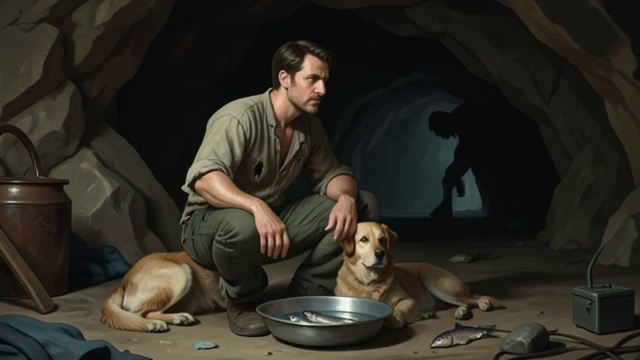 A Stranger’s Daily Ration from "Kensuke's Kingdom". Help Without a Face Food and water appear Michael finds bowls of fresh water, raw fish, and fruit placed near his cave.