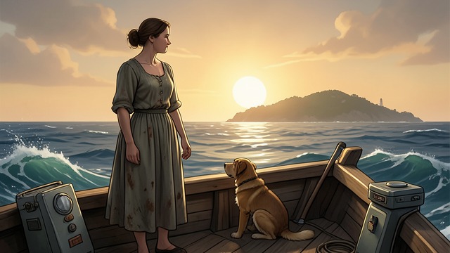 家人的寻找,《肯斯克的王国》中的场景。一场逆概率而行的寻找 拒绝停止 迈克尔的父母驾船从一个岛屿驶向另一个岛屿,寻找他。尽管没有可靠证据表明他还活着,周围的人也不相信他能幸存,他们仍继续寻找。 信念化为行动 母亲的坚定并非被当作证据,但这份信念让一家人继续前行。寻找让他们的悲痛有了寄托,也让迈克尔仍有可能被找到。
