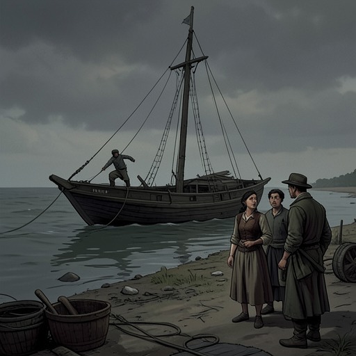 The Voyage Breaks Apart from "Kensuke's Kingdom". This thread traces how mechanical failure, illness, and a storm separate Michael from his family and end the apparent security of the voyage.
