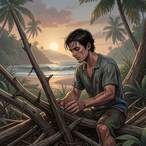Michael’s Education in Survival from "Kensuke's Kingdom". This thread follows Michael’s shift from frightened castaway to capable island survivor, whose safety depends on adaptation and accepting help.
