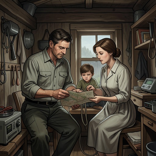 The Family’s New Life at Sea from "Kensuke's Kingdom". This thread traces how unemployment reshapes the relationships between Michael and his parents, turning a pressured household into a close crew.