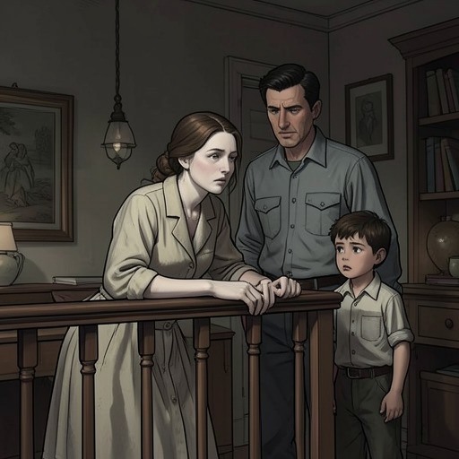 The Long Shadow of Illness from "Kensuke's Kingdom". This thread tracks Michael’s mother’s recurring abdominal illness and its eventual consequences for the family’s safety at sea.