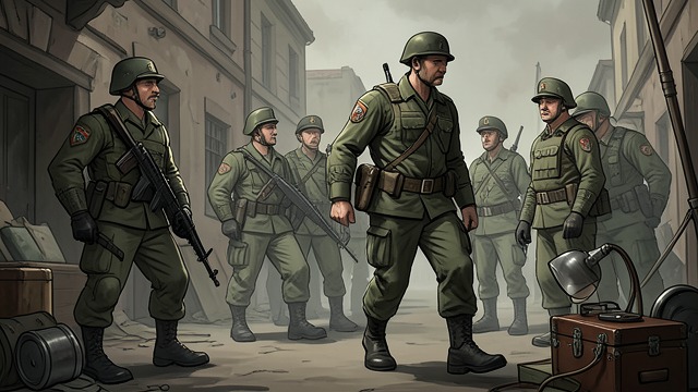 A Rival Seeks Command from "I Ching". Ambition Splits the Army Usurping the appointed place The third line imagines a second figure entering the command structure.