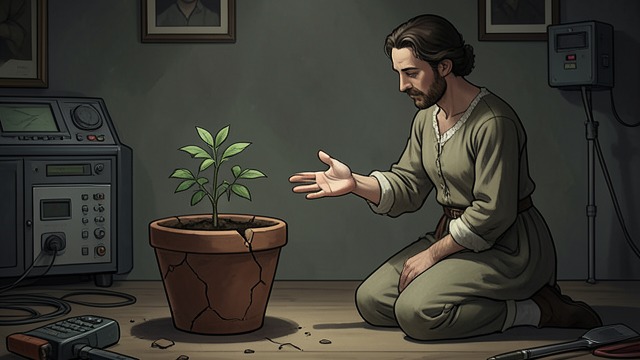年轻统治者学会行动,《周易》中的场景。未成熟的处境 年轻而未成形 此卦象征年少无知,雷格的注释将其比作尚未长成的植物。卦辞开篇描绘了求教的学习者。 这种状态并非被视为永久的缺陷,而是一个需要作出恰当回应的阶段。 求教有其规矩 教师不会追着学生教;经验不足的人必须诚心求教。反复而不认真的请问会令人厌烦。 走向成熟的第一步,是诚恳地愿意学习。