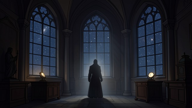 A Screen Hides the Stars from "I Ching". Light Cannot Reach the Court A ruler under screens The second line shows a figure whose ruler is so darkened that constellations are visible at midday.