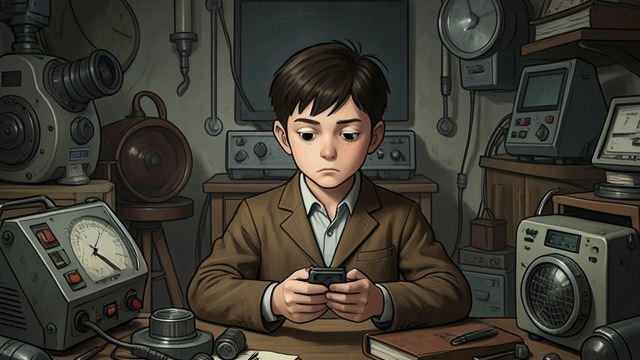 A Lad Sees Only the Surface from "I Ching". Shallow Attention A limited view The first line presents the looking of a boy.