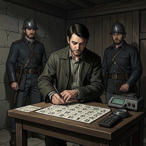 King Wen's Crisis and Counsel from "I Ching". This flow follows Legge's account of King Wen's imprisonment, his study of the figures, and the political counsel he drew from them.