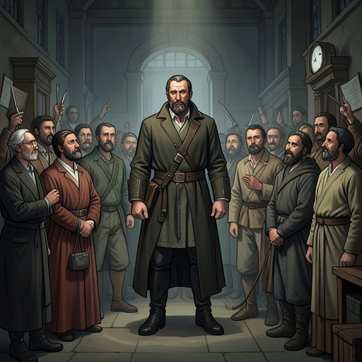 A Struggle Against Entrenched Corruption from "I Ching". This flow follows the campaign to remove a powerful bad actor while balancing public accusation, collective support, and the danger of force.