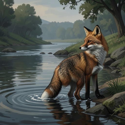 The Fox at the Crossing from "I Ching". This flow uses the young fox's failed crossing to trace the recurrent danger of acting as though a difficult task is already complete.
