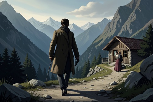 Tengo meets the Master from "1Q84". Tengo meets the Master at his secluded mountain residence after traveling with Fukaéri to Futamatao, a station he does not recognize.