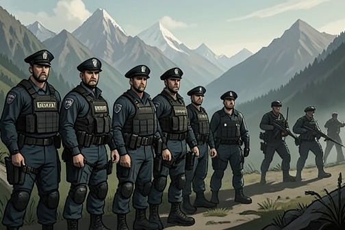 The 1981 Lake Motosu clashes from "1Q84". The 1981 Lake Motosu clashes were an armed confrontation between local police and members of the Dawn in the mountains near Lake Motosu.