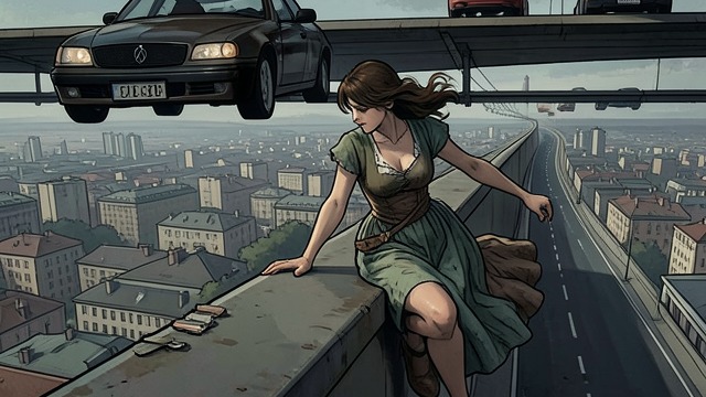 The Emergency Stairway from "1Q84". The Emergency Stairway An unusual descent Aomamé climbs over the barrier and descends toward Route 246, moving carefully in unsuitable clothes while drivers…