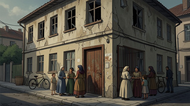 A Refuge Built from Grief from "1Q84". A Refuge Built from Grief A practical response Madame converts a disused building into a refuge for women and children with nowhere safe to go.